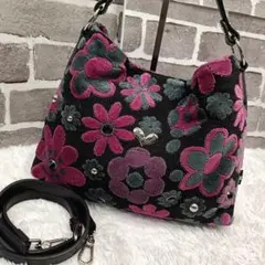 【極美品】シンクビー ベリーニ 2way ショルダーバッグ ハンド マーガレット