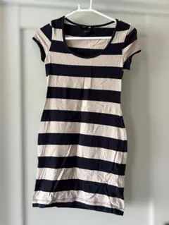【H＆M】ボーダーワンピース 半袖
