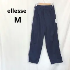 エレッセ▶ワイドパンツ 紺 サイドライン ウエストゴム Mのサムネイル