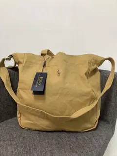 ポロラルフローレン 2WAY キャンバストートバッグショルダーバッグユニセックス