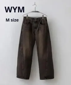 【美品】 WYM VINTAGE WASHED CURVED DENIM