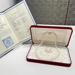 ド*ン様 真珠ネックレス 8.50-9.00mm 証明書付き