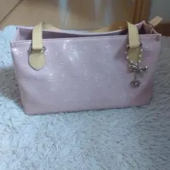 CLATHAS エナメル トートバッグ ピンクのサムネイル
