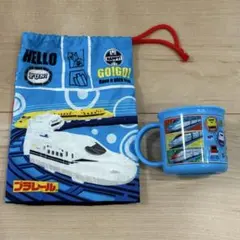 skater スケーター プラレール コップ 歯ブラシホルダー付きコップ袋