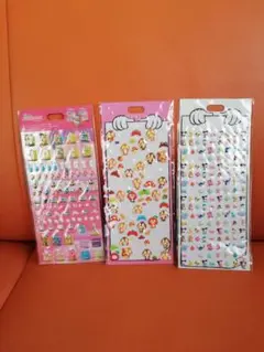 平成レトロ　ディズニーキャラクター ステッカー 3枚セット