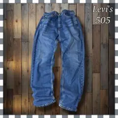 Levi'sリーバイス 505 ストレート デニム ジーンズW34総丈106cm
