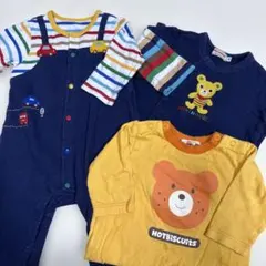 ミキハウス　ロンパース　3枚まとめ売り