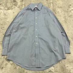 ブルックスブラザーズ　ノンアイロン　上質　長袖シャツ　古着　ライトブルー　L