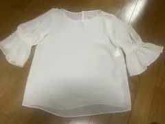 アナイ　ANAYI 美品　ブラウス　五分袖　ホワイト　38サイズ
