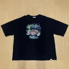 Perushu ペルーシュ オーバーサイズ レトロ Tシャツ L 黒 古着