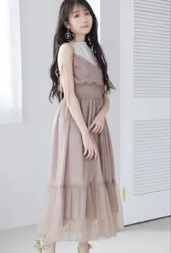 dazzlin(ダズリン)大谷映美里コラボ　レイヤードキャミワンピース