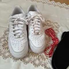 NIKE Air Force1 supremeコラボホワイト-　25.0 ⭐︎美品