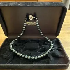 黒真珠 ネックレス イヤリング　セット　WGK14 Silver