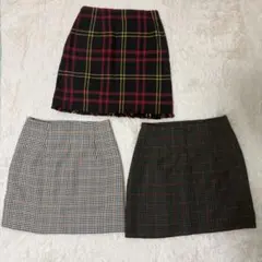 GU ミニスカート3点セット