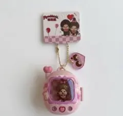 光る もんちっち たまごっち キーホルダー ピンク - メルカリ