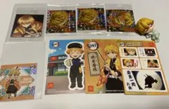 鬼滅の刃 我妻善逸 シール ステッカー マクドナルド ミニフィギュア 善逸セット