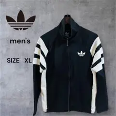 希少！adidas アディダス トラックジャケット 黒 白タグ 三本線 2025年最新】adidas アディダス ジャージ 3本ライン メンズ 黒 白