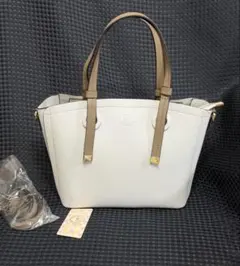 D.KELLY バイカラーミディトート ハンドバッグ　ショルダーバッグ