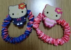 サンリオ　キティちゃん　日焼けキティ　ヘアゴム　２点セット♥