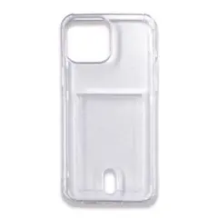 iPhone 12 ケース クリア ショルダー ストラップ付き ブラック