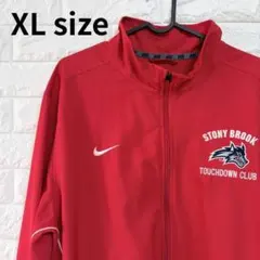 NIKE DRI-FIT トレーニングジャケット XL レッド 大学ロゴ