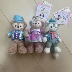 ぬいぐるみバッジ ダッフィー シェリーメイ 2013 デニム 2015 七夕