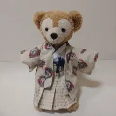 ハンドメイドダッフィー衣装 羽織袴 (龍　白)