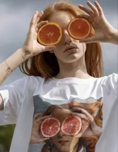 ZARA フォトプリント 半袖Tシャツ ホワイトのサムネイル