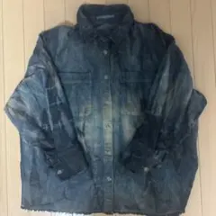 ⭐️最終値下げ⭐️デニムコーデュロイシャツ ダークブルー