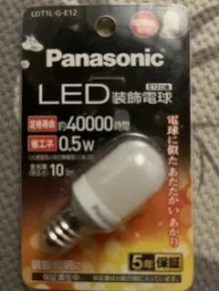 Panasonic LED 장식 전구 LDT1L-G-E12