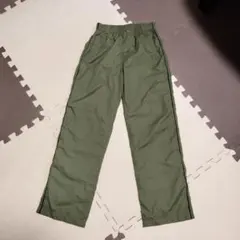 ナイロン製オリーブグリーンロングパンツ