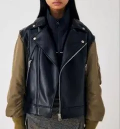 FAUX LEATHER DETACHABLE ジャケット　MOUSSY