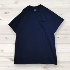 フルーツオブザルーム 無地 ポケットTシャツ クルーネック 半袖 L 紺 綿のサムネイル