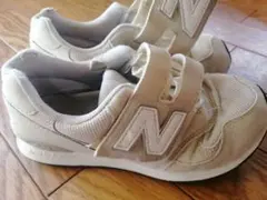 19.5cm New Balance313 キッズスニーカー ホワイト