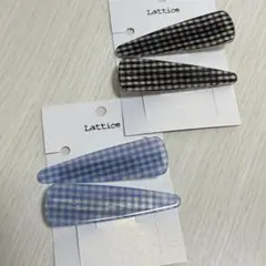 新品未使用　チェッククリップセット(2P)×2色のサムネイル