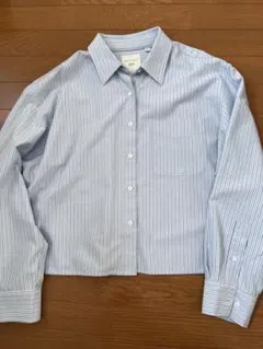 ユニクロ　JW ANDERSON ストライプ クロップドシャツ　XLサイズ