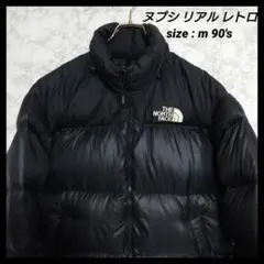 The north face 90's リアル レトロ ヌプシ 黒 ダウン M⑧