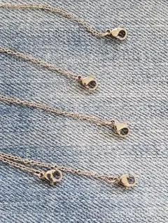 ステンレスチェーン 小豆チェーン 50センチ 5本セット