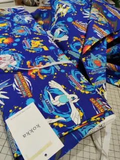 ポケットモンスター　ダイアモンド&パールプリント生地 綿