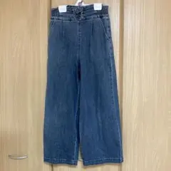 デニムワイドパンツ 160