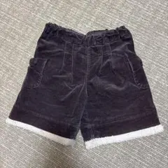 コーデュロイ半ズボン 140cm ブラウン