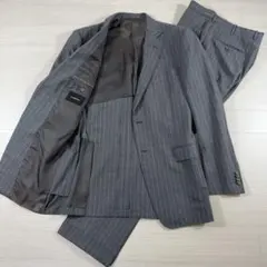 本家 最高峰 ゼニア 50R グレー ストライプ FIT ROMA スイス製