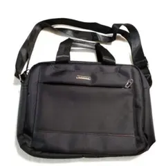 ​【A4】2WAY ショルダーバッグ ビジネスバッグ 黒 多機能 ポケット多数