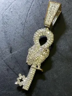 ジルコニアネックレストップ　hiphop チャーム　CZダイヤ　ネックレス