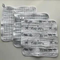 aden+anais コットン ガーゼタオル 3枚セット