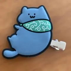 お文具と一緒　猫さんヘアクリップ