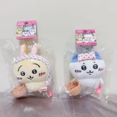 ちいかわ ご当地 ぬいぐるみキーホルダー うさぎ ハチワレ　温泉地限定