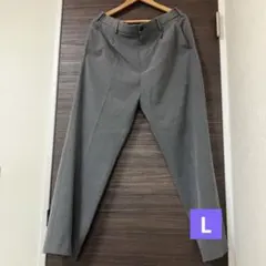 UNIQLO ワイドフィットテーパードパンツ　L グレー　メンズ