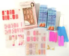 erikonail ネイルチップ クリスタルネイル パーツ シール まとめ売り