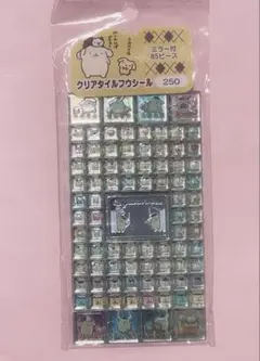 ポムポムプリン クリアタイルフウシール 平成シール 平成レトロ 当時物 平成女児